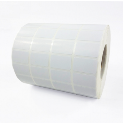 Giấy decal bế trắng demi quấn cuộn 26mm x 15mm (4 tem ngang)