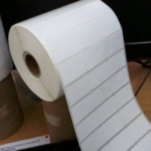 Giấy decal bế trắng in mã vạch 35mm x 22mm (3 tem ngang)